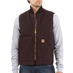 Men’s Carhartt Duck Canvas Quilt Lined Vest